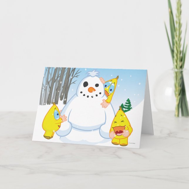 Zingoz Snowman Holiday Card (Front)