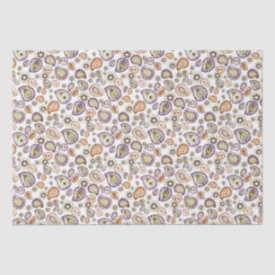 Zinnia and Paisley Tissue Paper