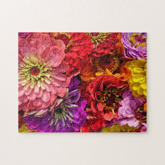 Zinnia Bouquet Jigsaw Puzzle