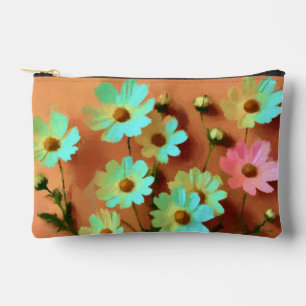 Zinnia Elegans Flowers Accessory Pouch