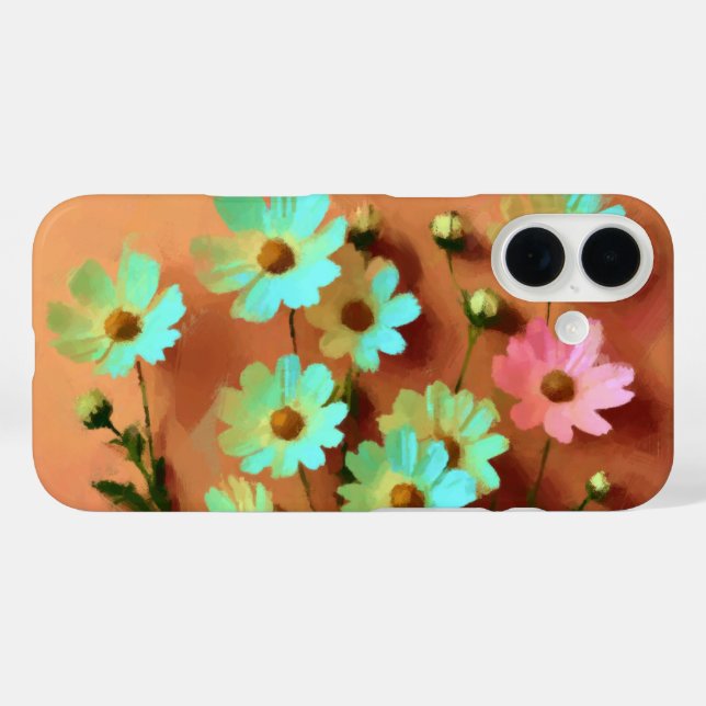 Zinnia Elegans Flowers Case-Mate iPhone Case (Back (Horizontal))
