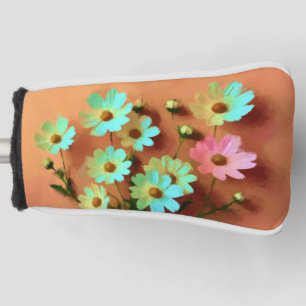 Zinnia Elegans Flowers Golf Head Cover