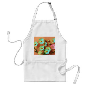 Zinnia Elegans Flowers Standard Apron