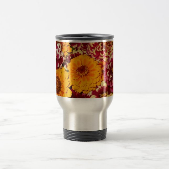 Zinnia Explosion Travel Mug (Center)