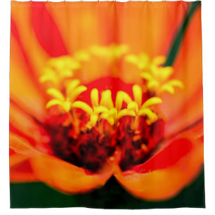 Zinnia Flower - Secret Garden Shower Curtain