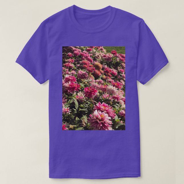 Zinnia Flower Sunflower Tribe T-Shirt (Design Front)