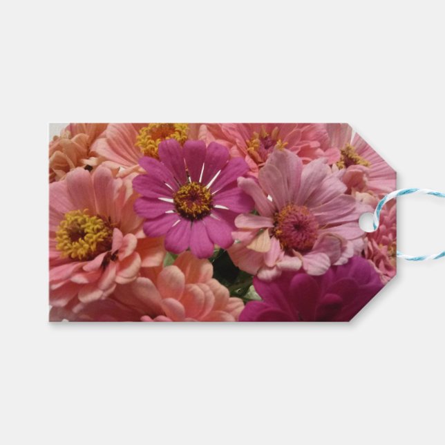 Zinnia lover Gift Tag (Front (Horizontal))