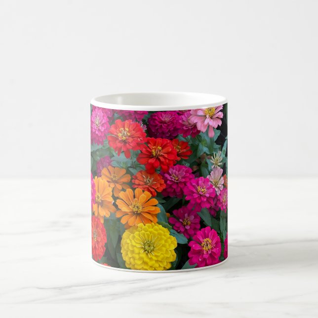 Zinnia Paradise Coffee Mug (Center)