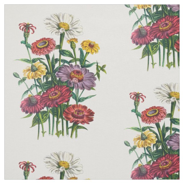 Zinnias Fabric (Swatch)