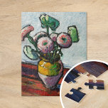 Zinnias | Henry Lyman Saÿen Jigsaw Puzzle<br><div class="desc">Zinnias (1909-1912) | Original artwork by American artist Henry Lyman Saÿen (1875-1918). Saÿen was an electrical engineer who also distinguished himself as an abstract artist. In 1906, he became enamoured with modern art. Many of his paintings are strongly influenced by the bright colours, abstract forms and rapid brushstrokes of other...</div>