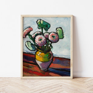 Zinnias   Henry Lyman Saÿen Poster