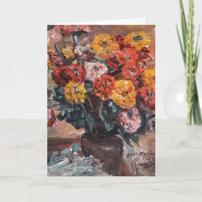 Zinnien | Lovis Corinth Card (Front)