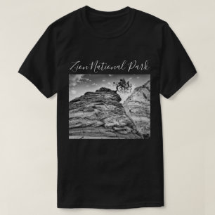Zion Bonsai Tree Black and White Photo T-Shirt