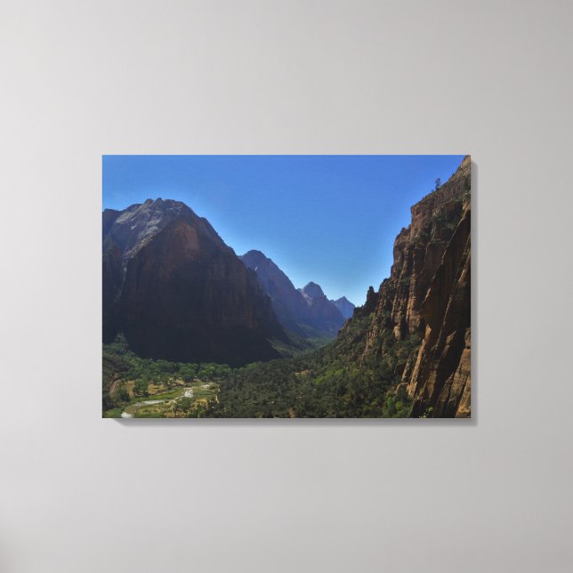 Zion Canyon Canvas Print (Front)