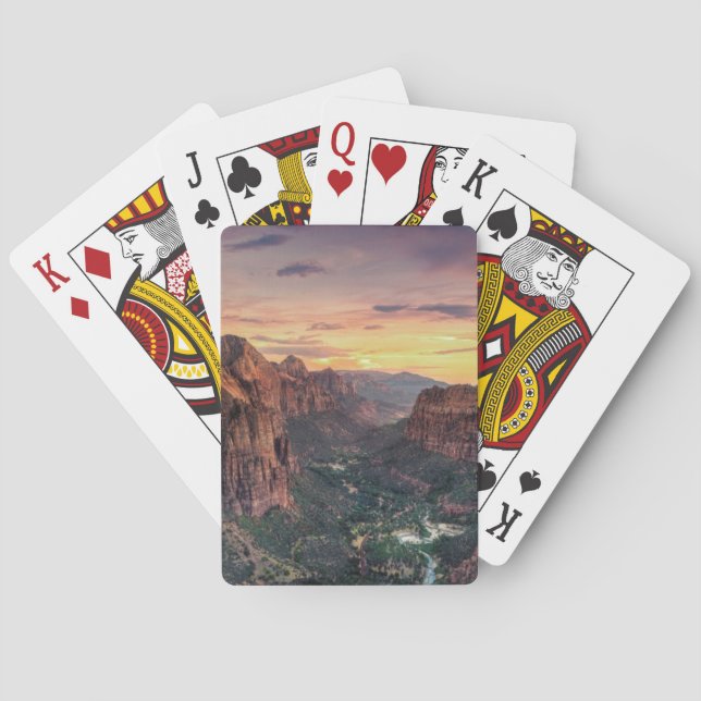 Zion Canyon National Park Playing Cards (Back)