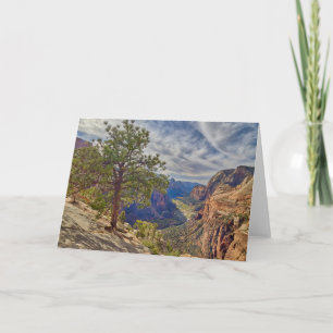 Zion Canyon View from Angels Landing Card