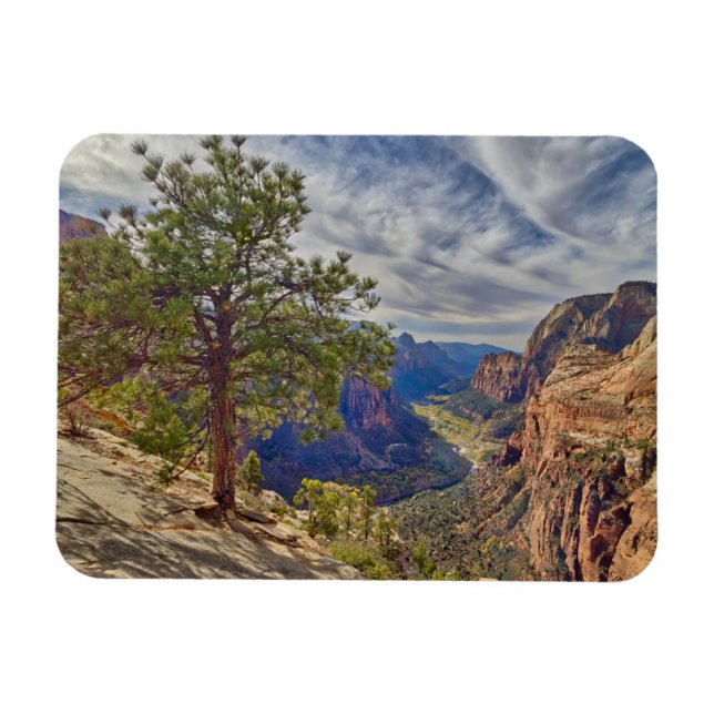 Zion Canyon View from Angels Landing Magnet (Horizontal)