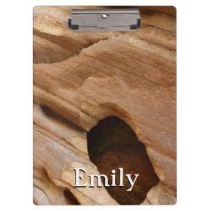Zion Canyon Wall I Abstract Nature Photography Clipboard