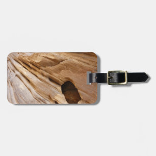 Zion Canyon Wall I Abstract Nature Photography Luggage Tag