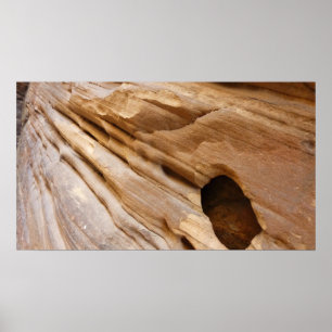 Zion Canyon Wall I Abstract Nature Photography Poster