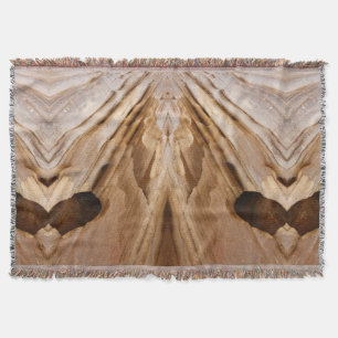 Zion Canyon Wall I Abstract Nature Photography Throw Blanket