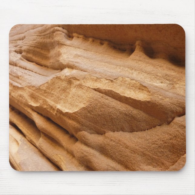 Zion Canyon Wall II Red Rock Abstract Photography Mouse Mat (Front)