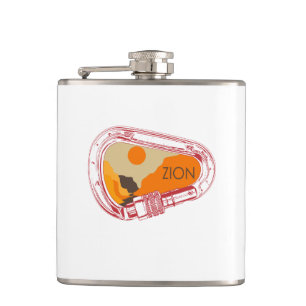 Zion Climbing Carabiner Hip Flask