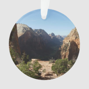 Zion from Angels Landing Trail Zion National Park Ornament