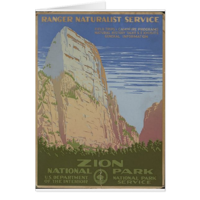 Zion National Park 1938 Springdale Utah (Front)