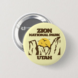 Zion National Park 6 Cm Round Badge