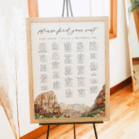 ZION National Park Alphabetical Seating Chart