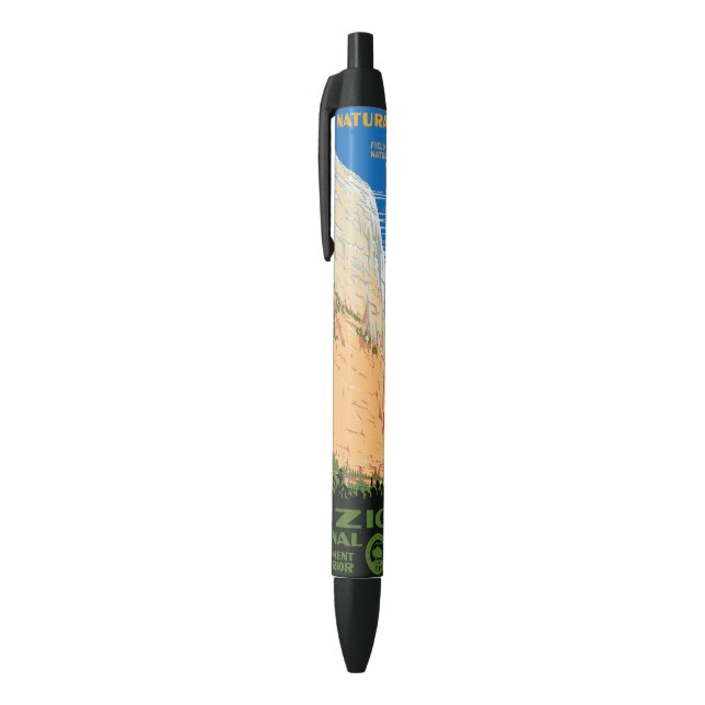 Zion National Park Black Ink Pen (Top (Vertical))