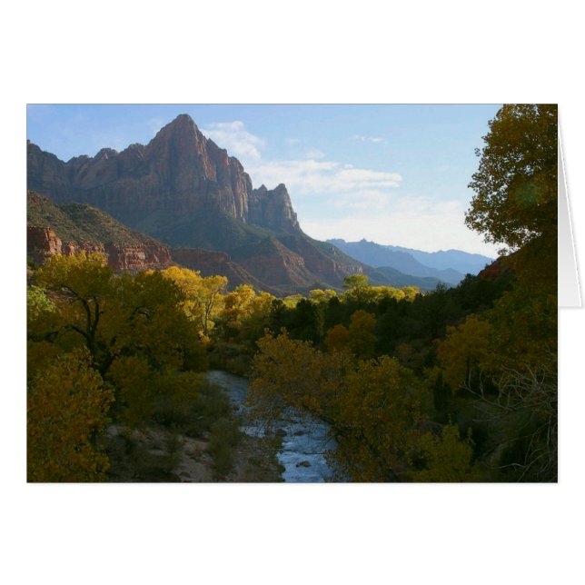 Zion National Park Blank Card (Front Horizontal)