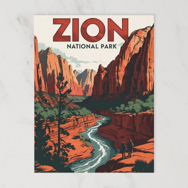 Zion National Park Canyon Postcard (Creator Uploaded)