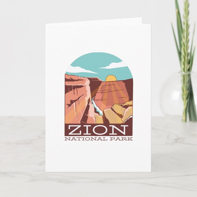Zion National Park Card (Front)