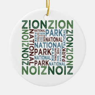 Zion National Park Ceramic Tree Decoration