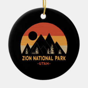 Zion National Park Ceramic Tree Decoration