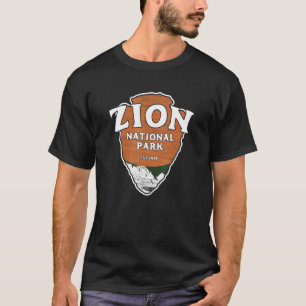 Zion National Park Classic Style Arrowhead Sign T-Shirt
