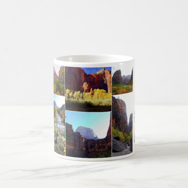 Zion National Park Collage Coffee Mug (Center)