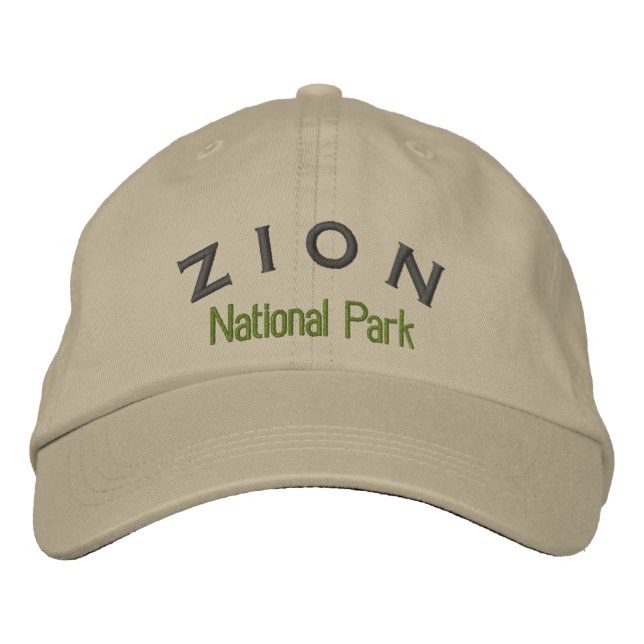 Zion National Park Embroidered Hat (Front)