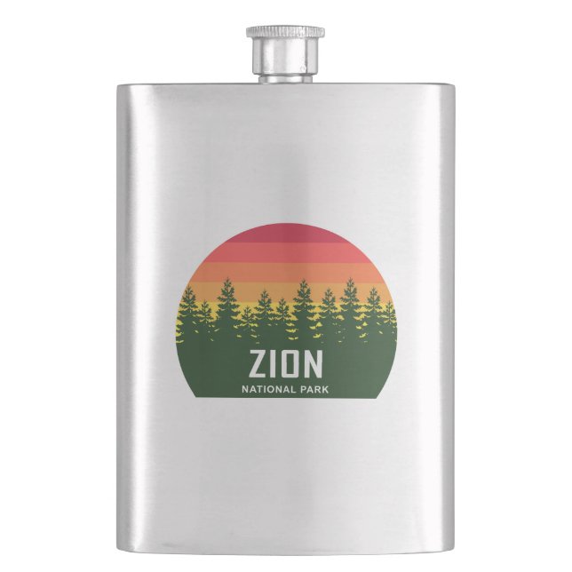 Zion National Park Hip Flask (Front)