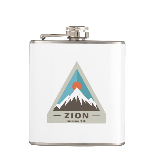 Zion National Park Hip Flask (Front)