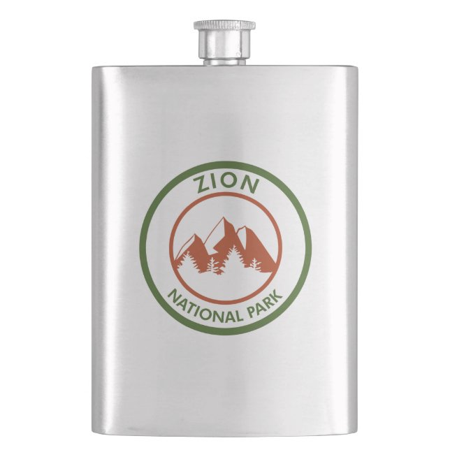 Zion National Park Hip Flask (Front)