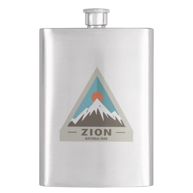 Zion National Park Hip Flask (Front)