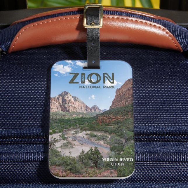 Zion National Park Luggage Tag (Front Insitu 2)
