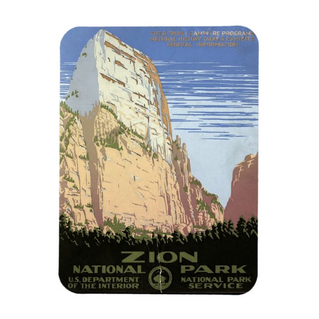 Zion National Park Magnet (Vertical)