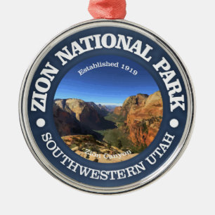Zion National Park Metal Tree Decoration