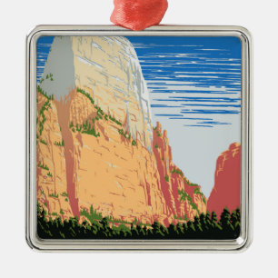Zion National Park Metal Tree Decoration