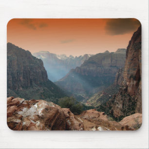 Zion National Park Mountains Landscape Mouse Mat