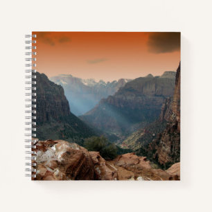 Zion National Park Mountains Landscape Notebook